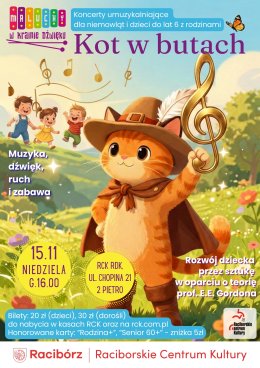 MALUCHY W KRAINIE DŹWIĘKU - KOT W BUTACH - koncert dla najmłodszych